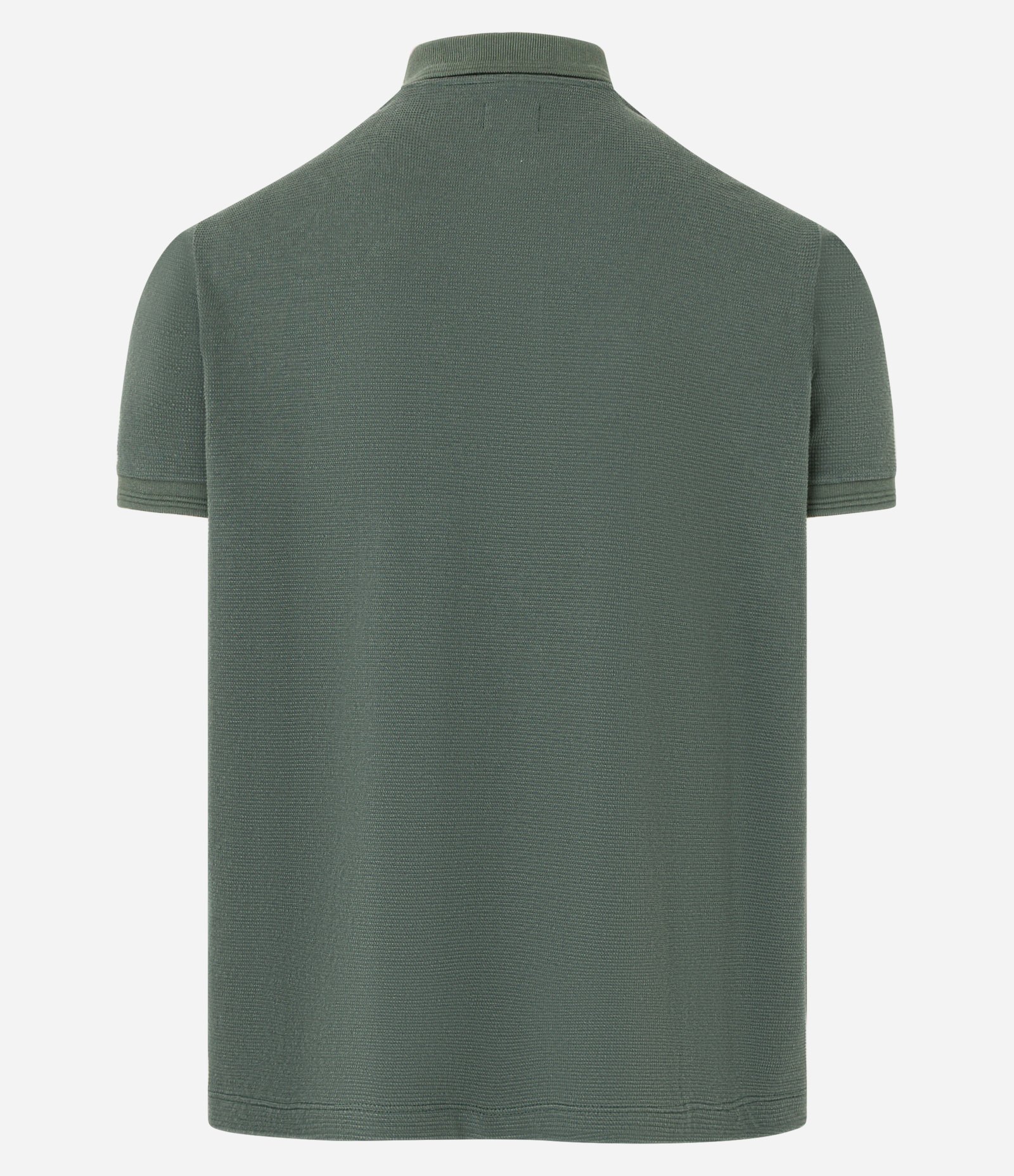 Camisa Polo Regular em Algodão com Bolso Texturizada Verde 3