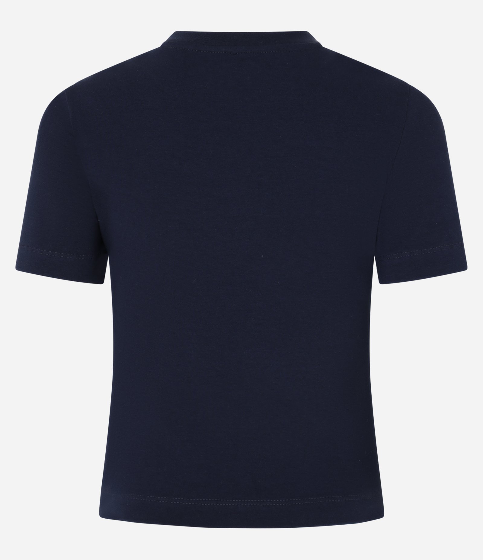 Blusa Baby Look em Algodão com Estampa USA Azul Marinho 7