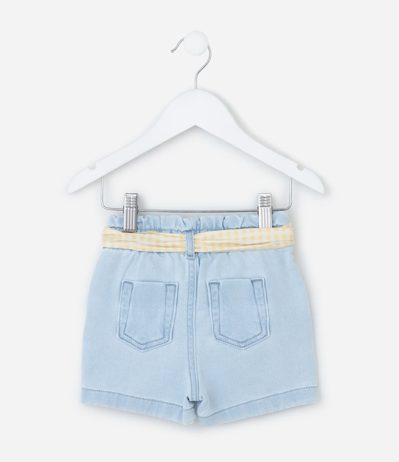 Short Clochard Infantil em Jeans - Tam 3 a 18 Meses Azul 2