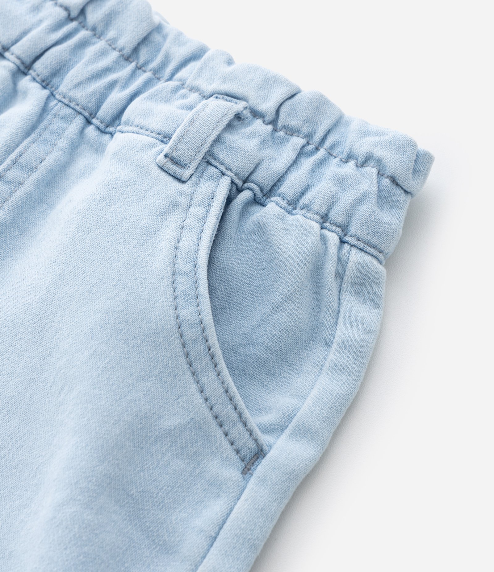 Short Clochard Infantil em Jeans - Tam 3 a 18 Meses Azul 5