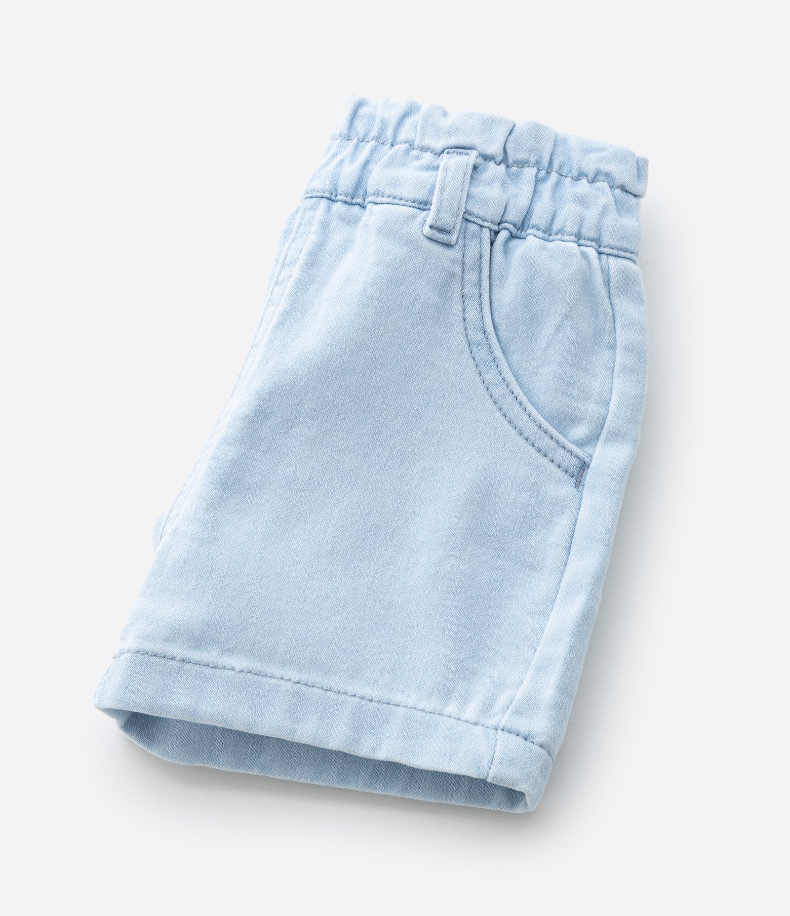 Short Clochard Infantil em Jeans - Tam 3 a 18 Meses Azul 6