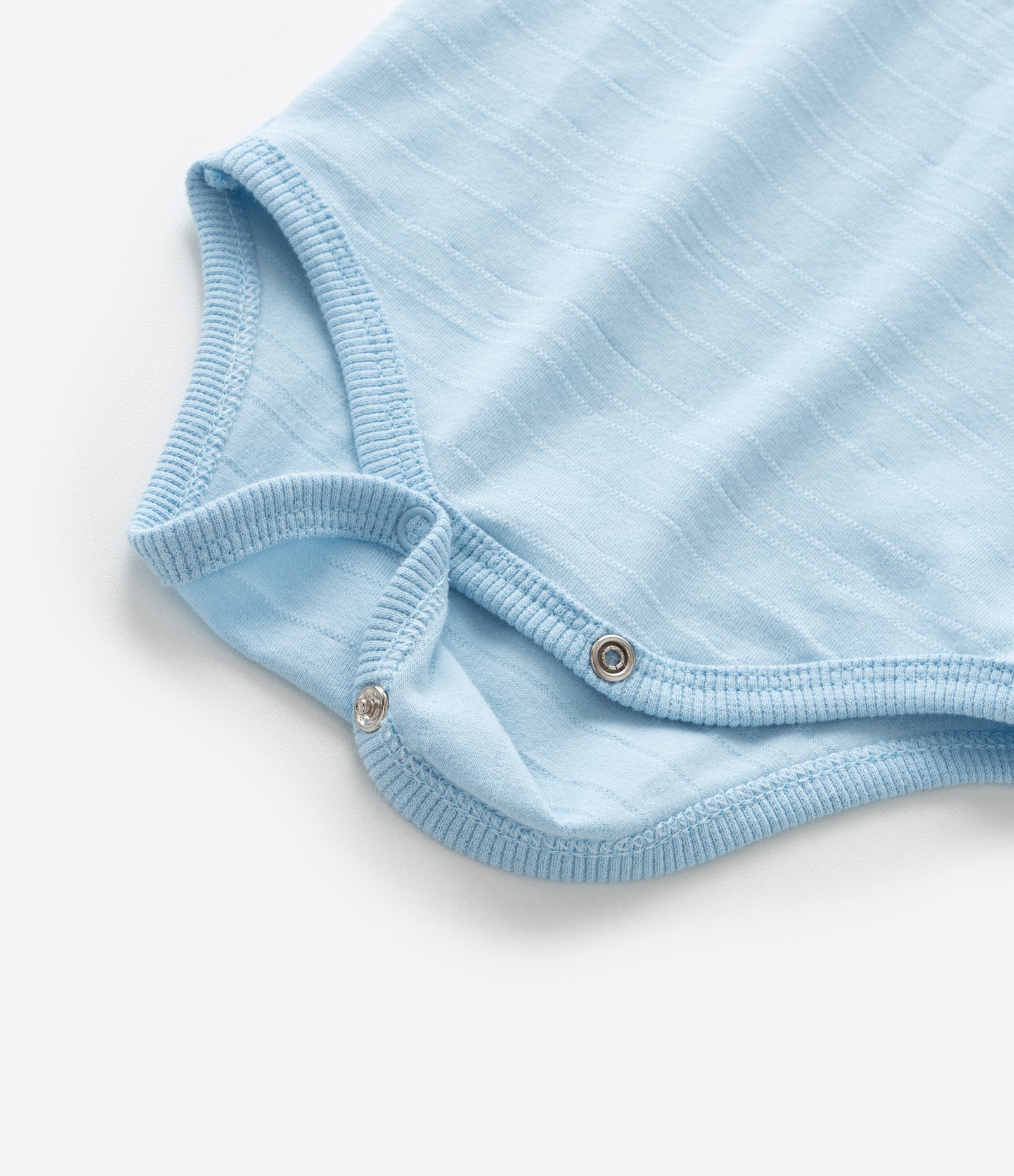 Body Infantil Texturizado com Bolsinho Interativo - Tam RN a 18 meses Azul 5