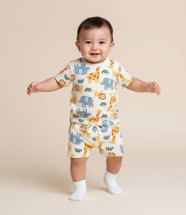 Cor: Bege | Tamanho: 0-3M