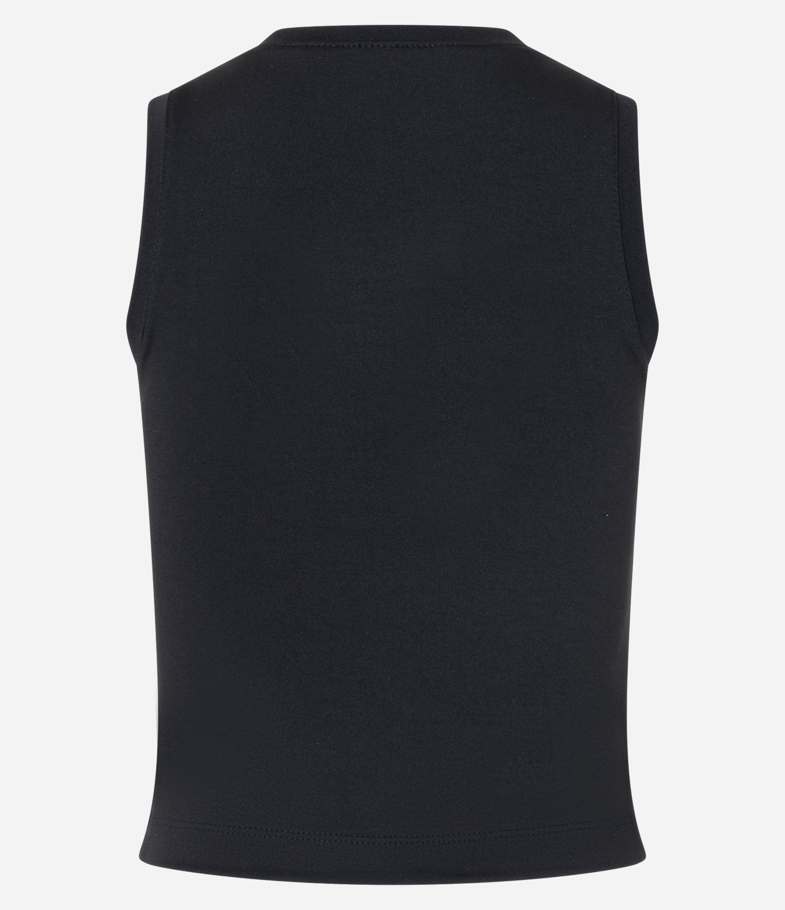 Blusa em Microfibra sem Manga e com Zíper Frontal Preto 5