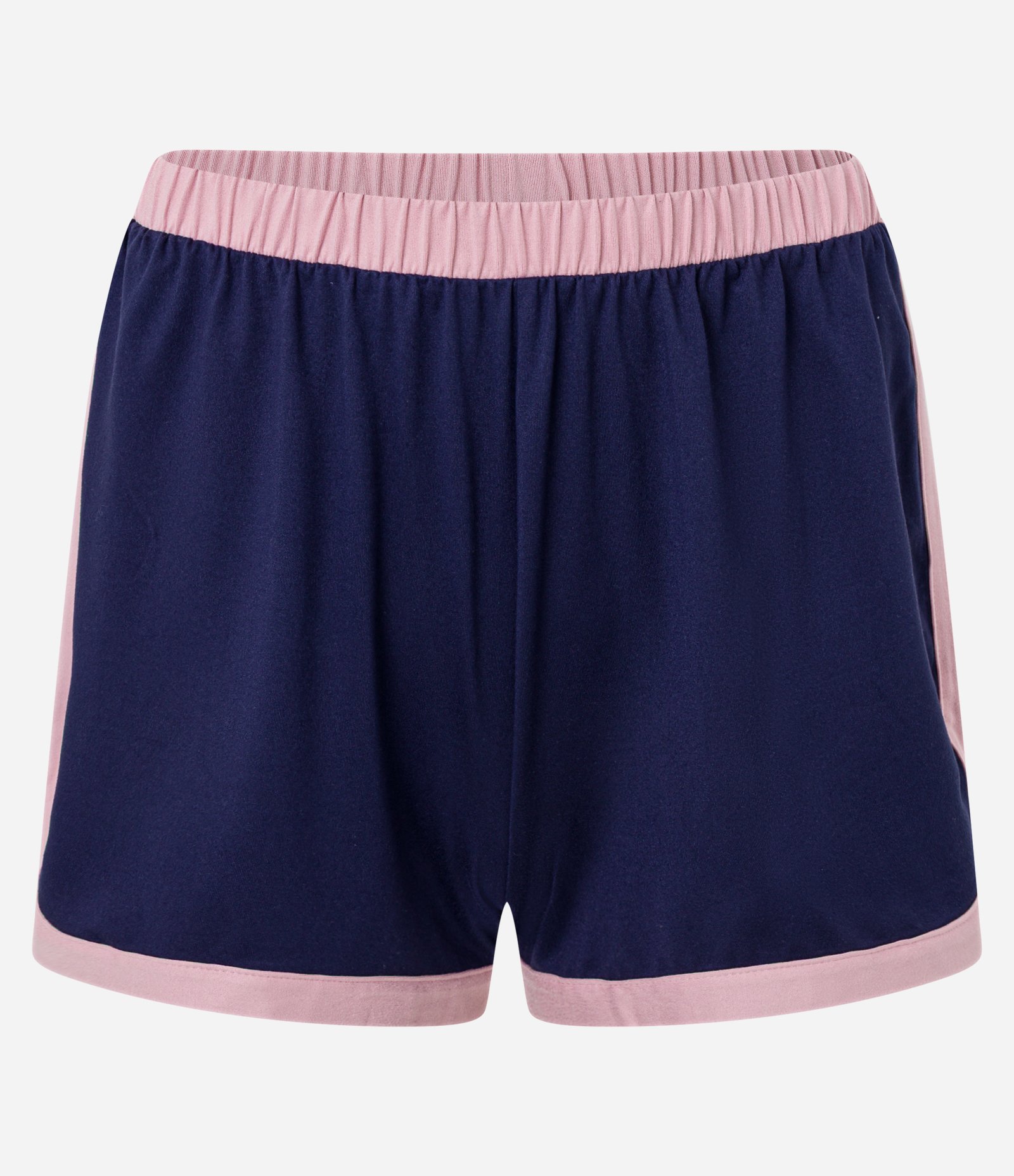 Pijama Short Doll com Alcinha e Vieses Contrastes Azul 7