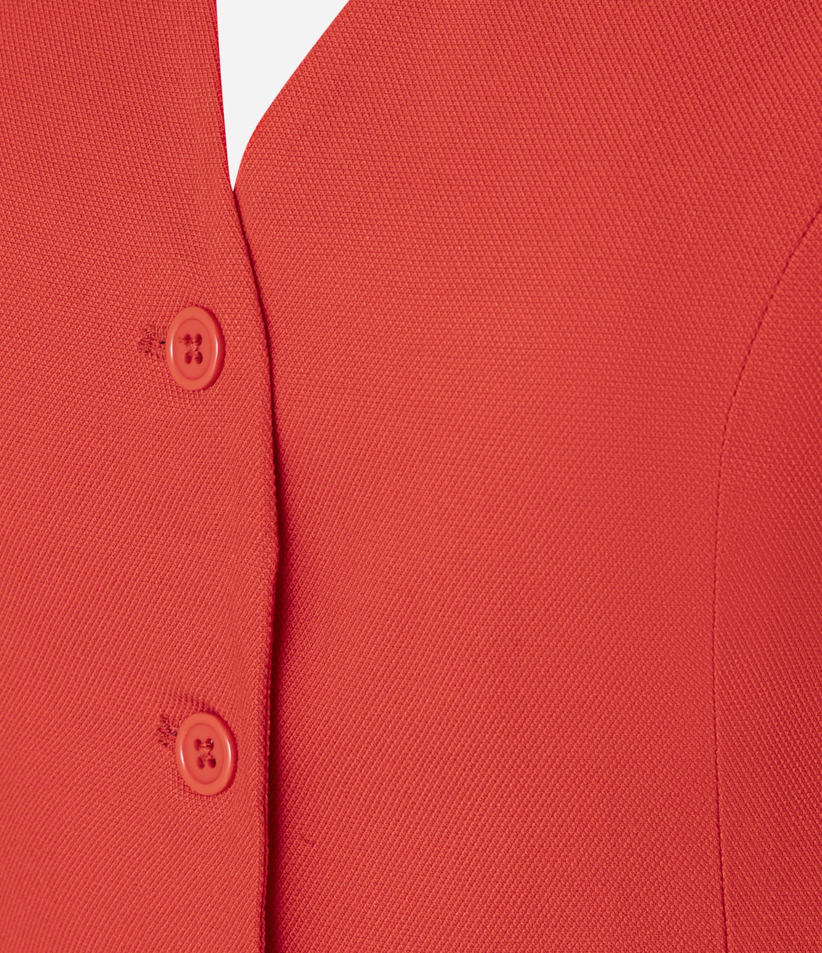 Colete em Alfaiataria com Costas Abertas Vermelho 6