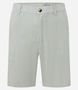 Bermuda Reta em Algodão com Textura