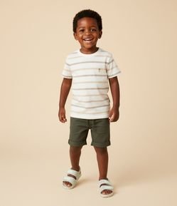 Camiseta Infantil com Estampa Listrada - Tam 1 a 6 Anos