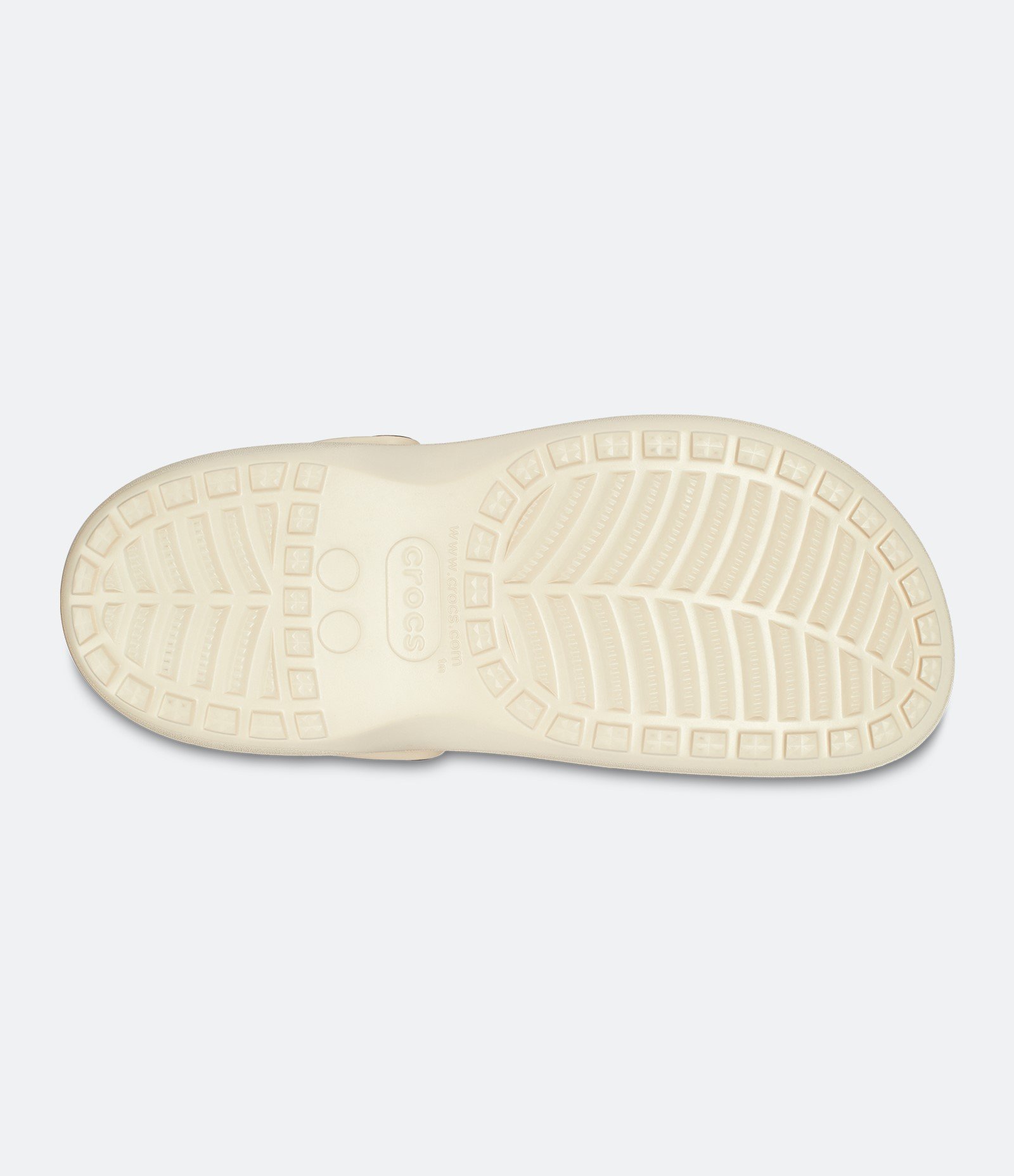 Sandália Babuche Crocs Plataforma Bege 2