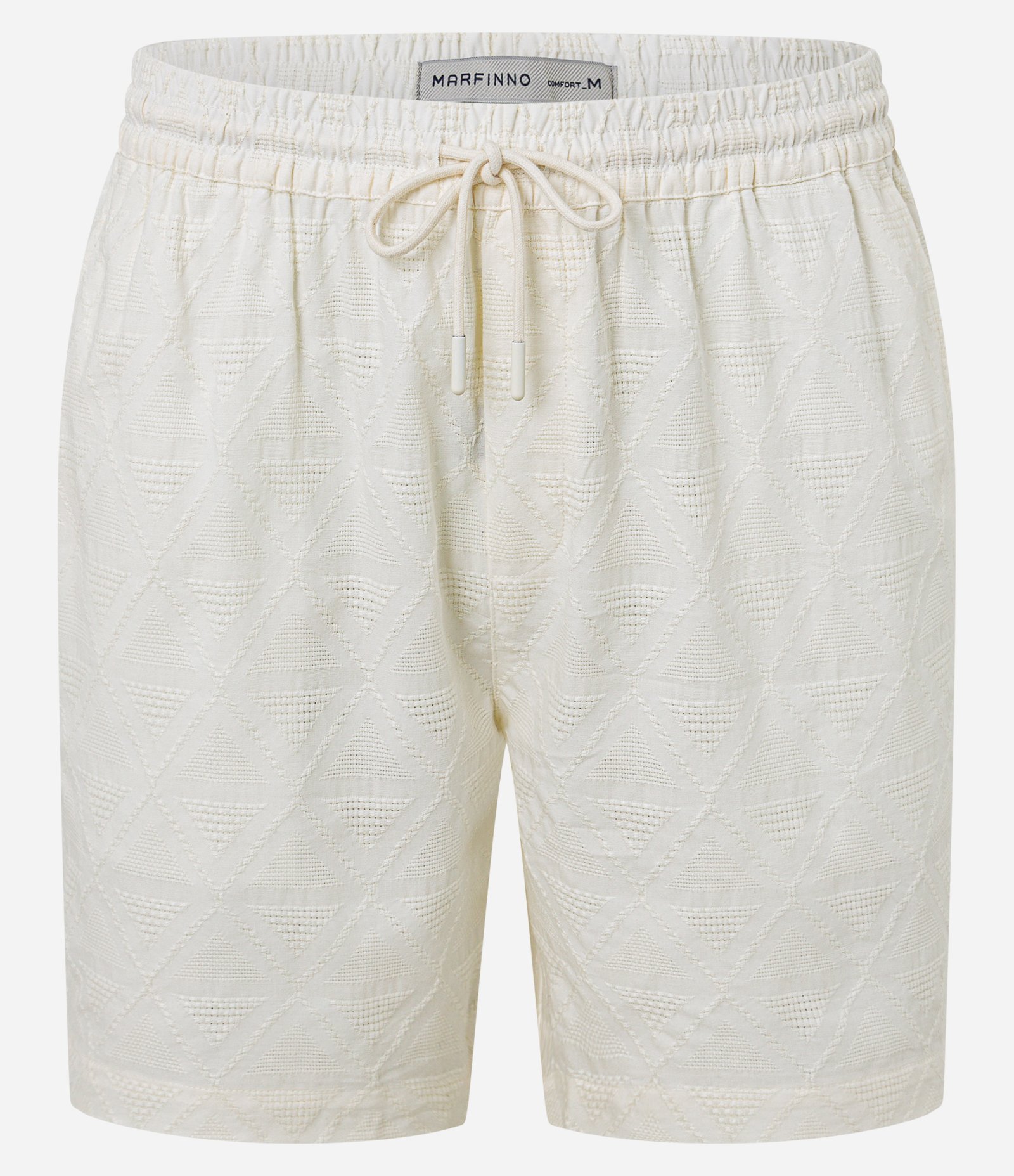 Bermuda Masculina em Algodão Texturizada Off White 6