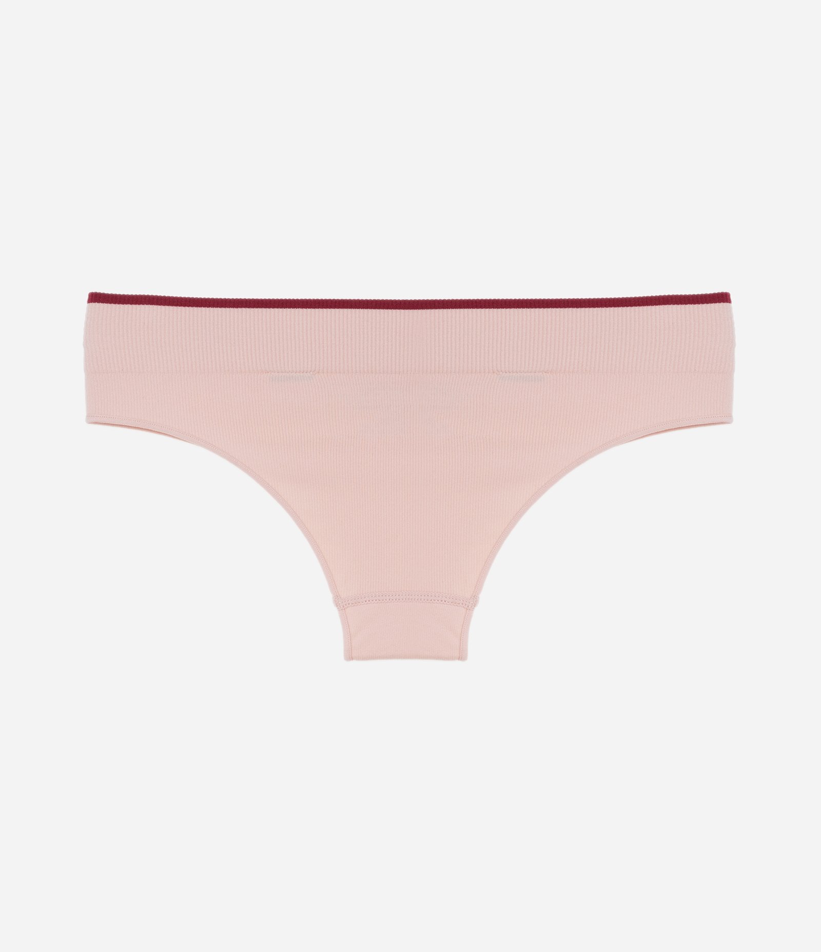 Calcinha Biquíni Seamless com Etiqueta de Morango Rosa 8