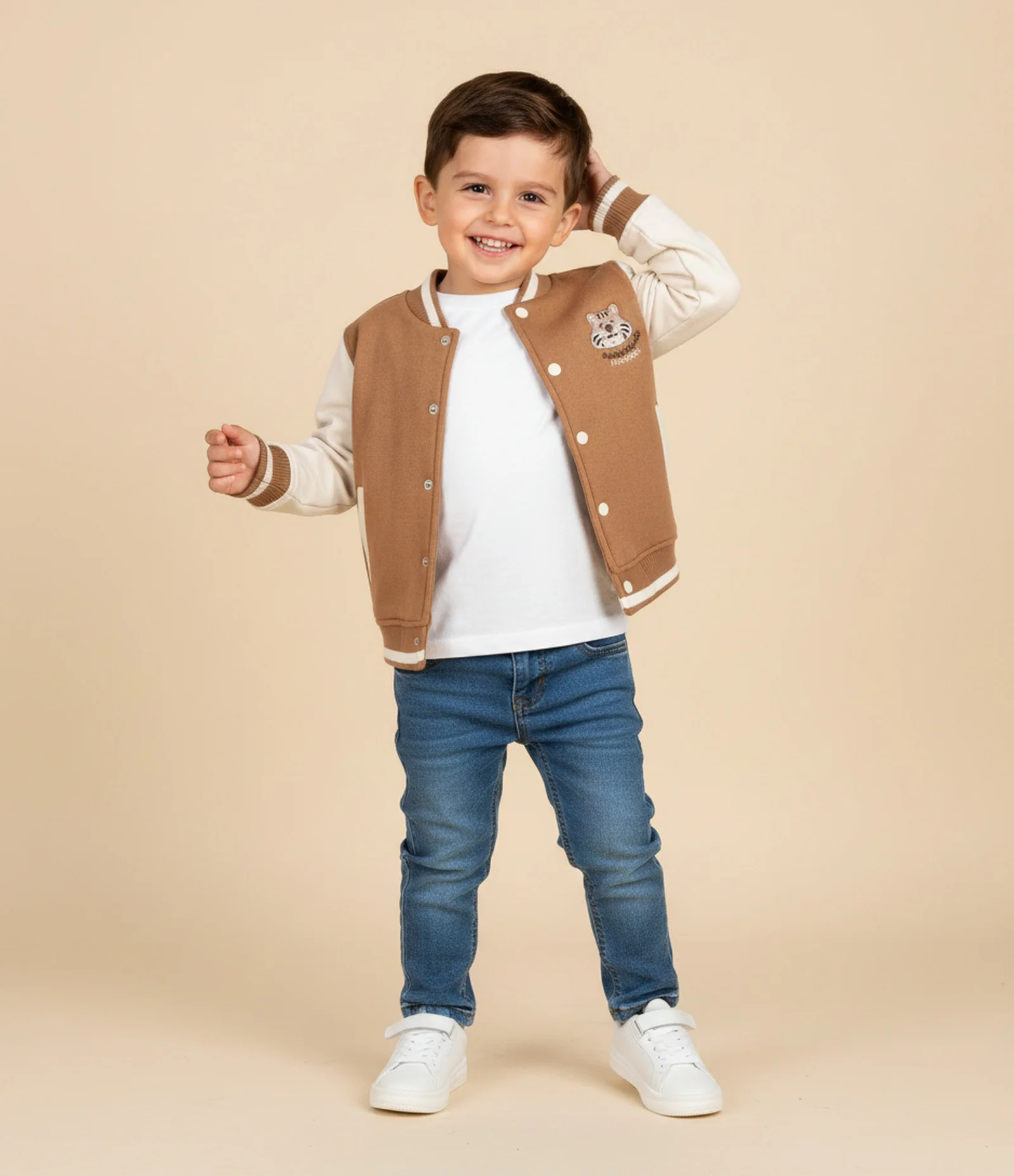 Calça Infantil em Jeans com Bolsos Laterais - Tam 1 a 6 Anos Azul 1