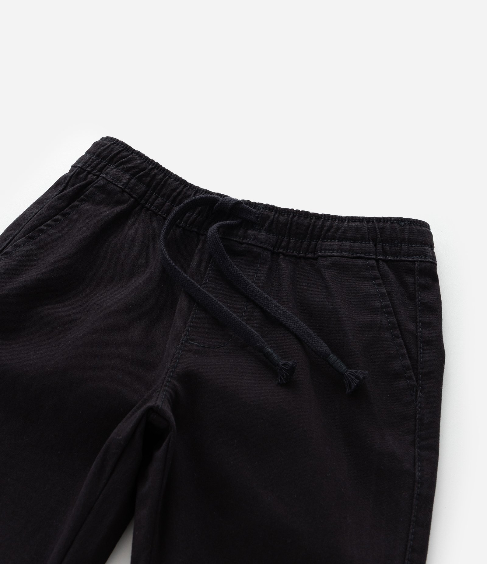 Calça Jogger Infantil em Sarja Básica - Tam 1 a 6 anos Preto 5