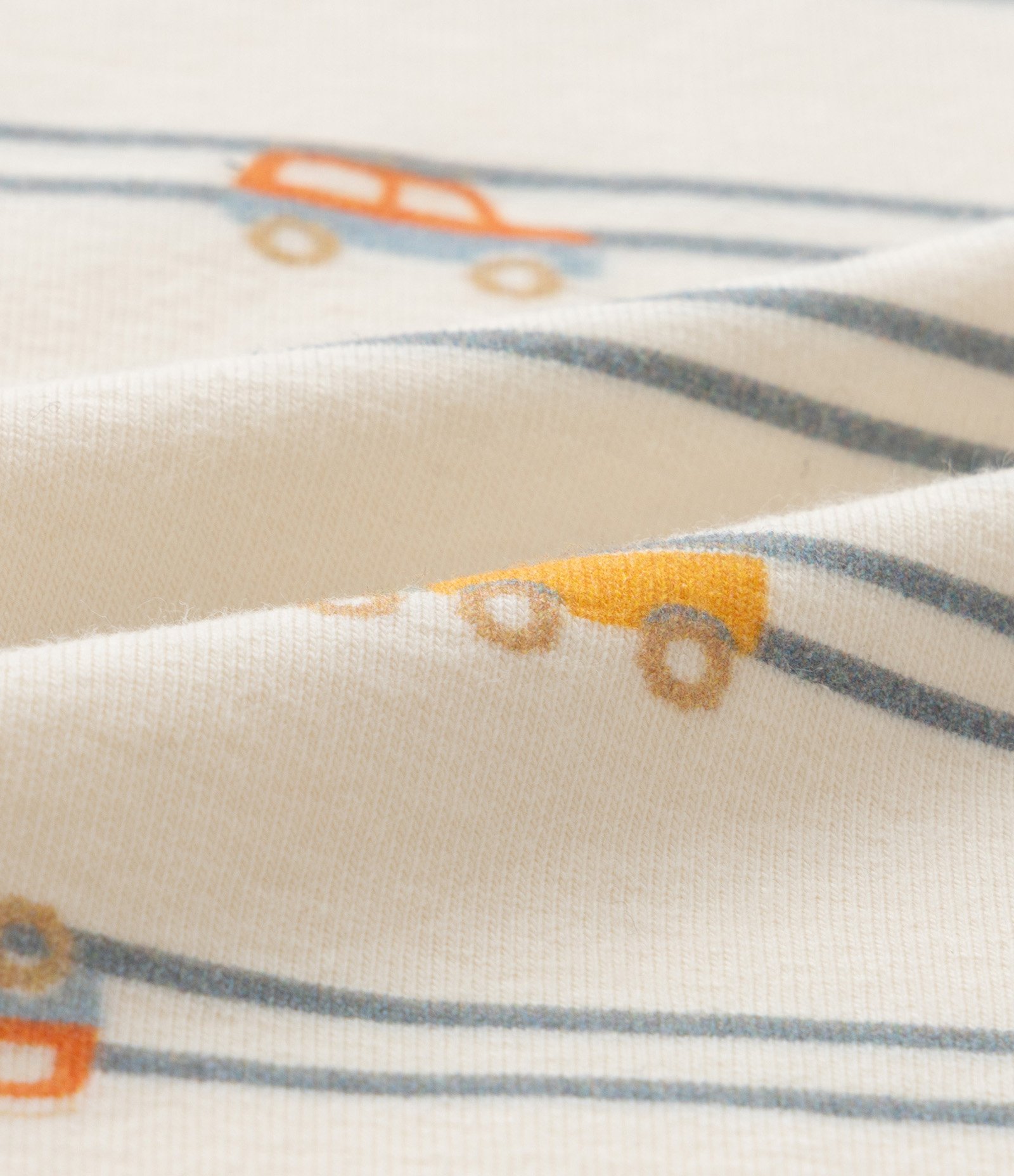 Body Infantil com Estampa Carrinhose Listras - Tam RN a 18 meses Bege 4