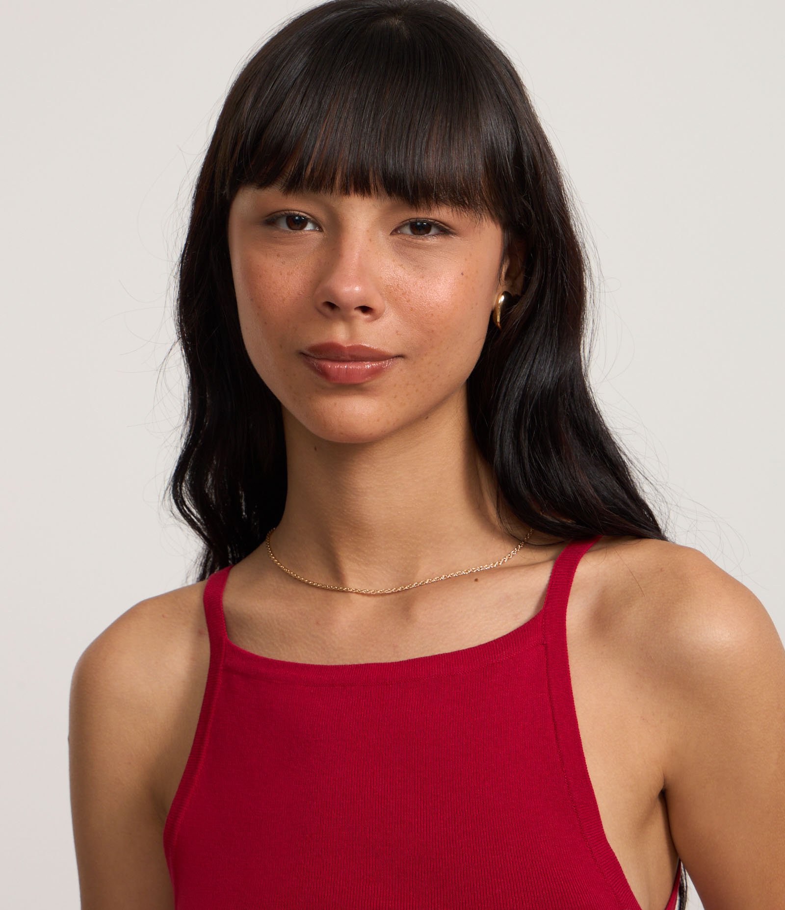 Blusa em Tricô com Lacinhos nas Costas Vermelho 4