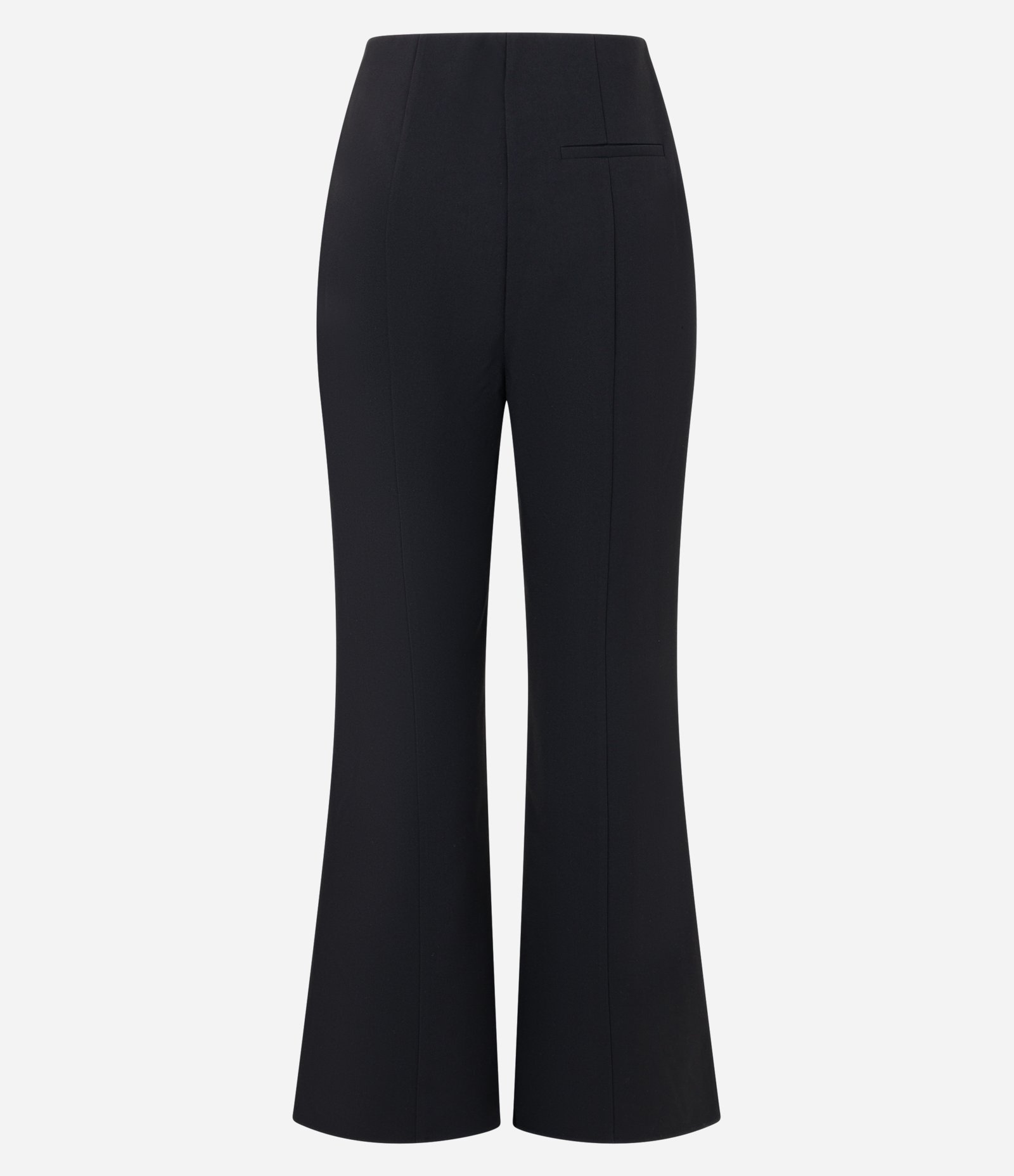 Calça Flare em Viscose com Abertura na Barra e Alfaiatada Preto 7