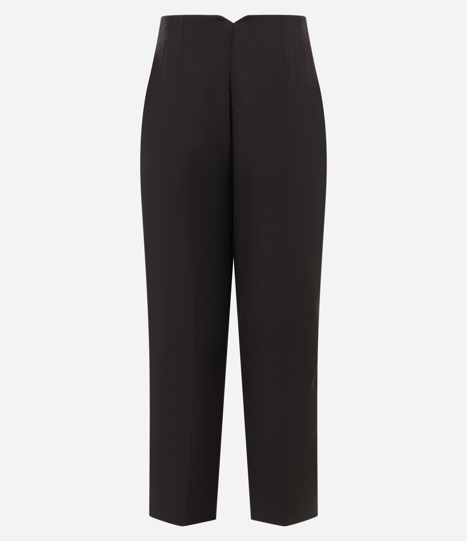 Calça Wide Leg em Alfaiataria e Recorte V nas Costas Preto 5