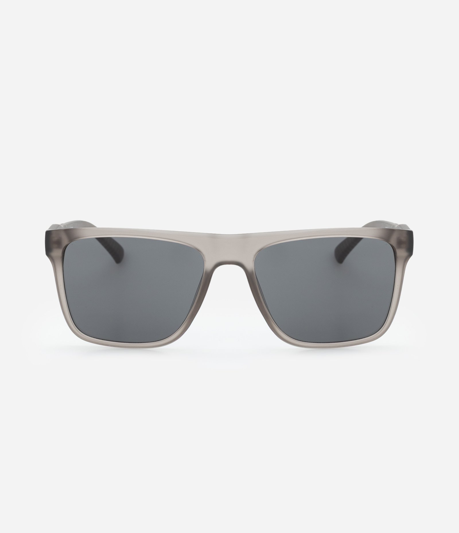 Óculos Quadrado com Haste Texturizada e Lente Fumê Cinza 2