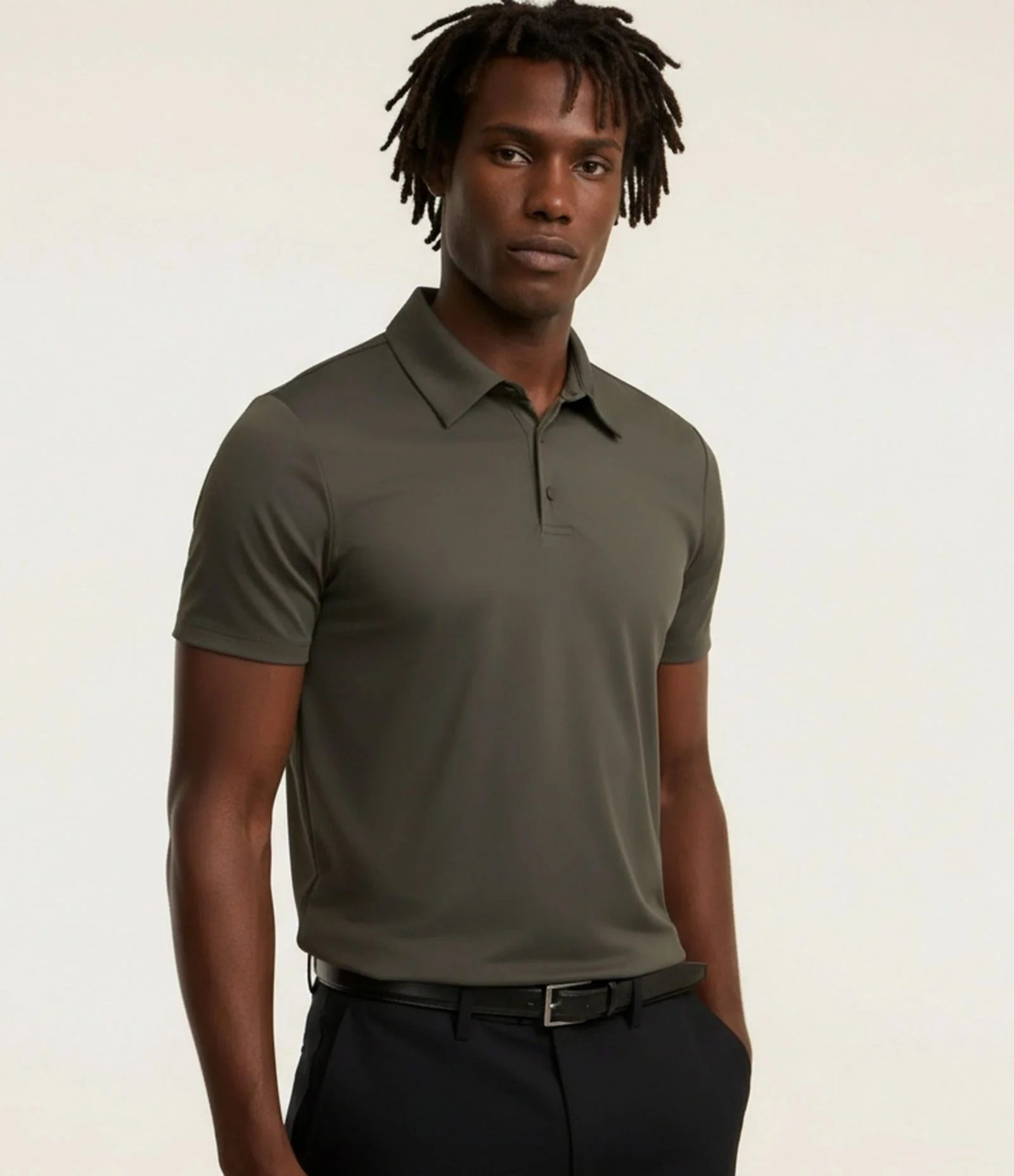 Camisa Polo Performance com Toque Gelado Verde 1