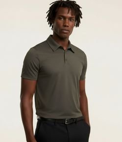 Camisa Polo Performance com Toque Gelado