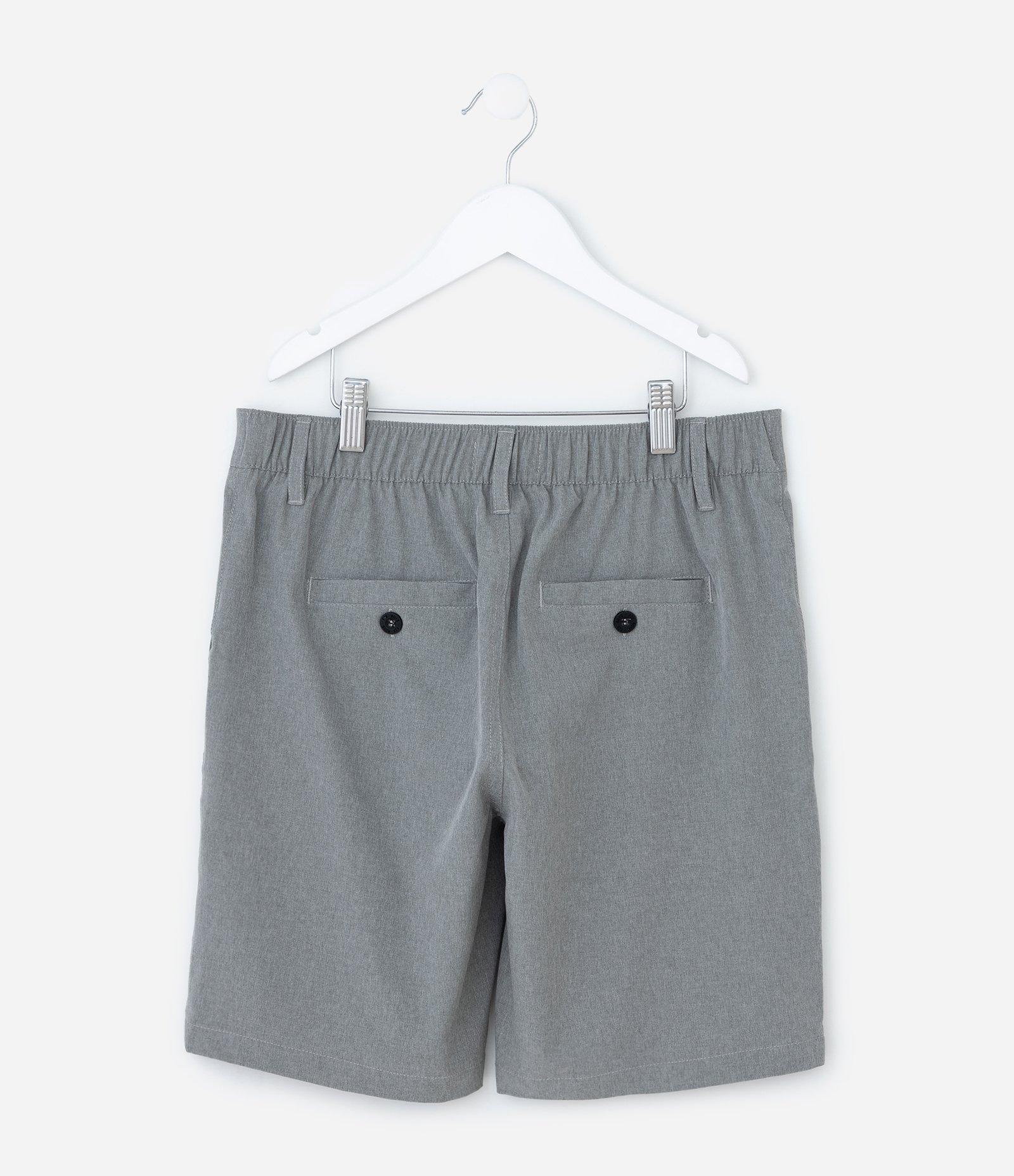 Bermuda Infantil em Microfibra com Bolsinhos - Tam 5 a 14 Anos Cinza 2