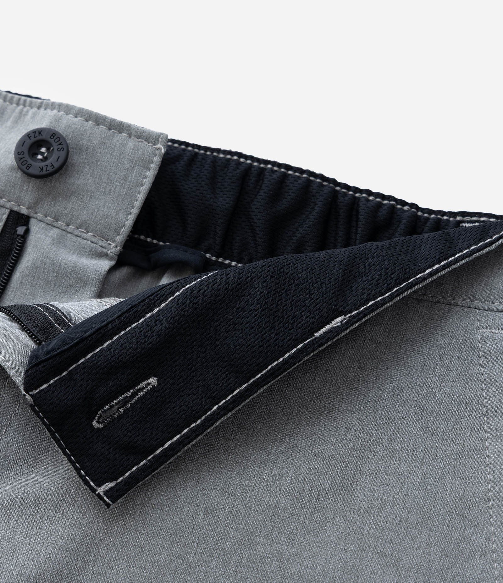 Bermuda Infantil em Microfibra com Bolsinhos - Tam 5 a 14 Anos Cinza 5