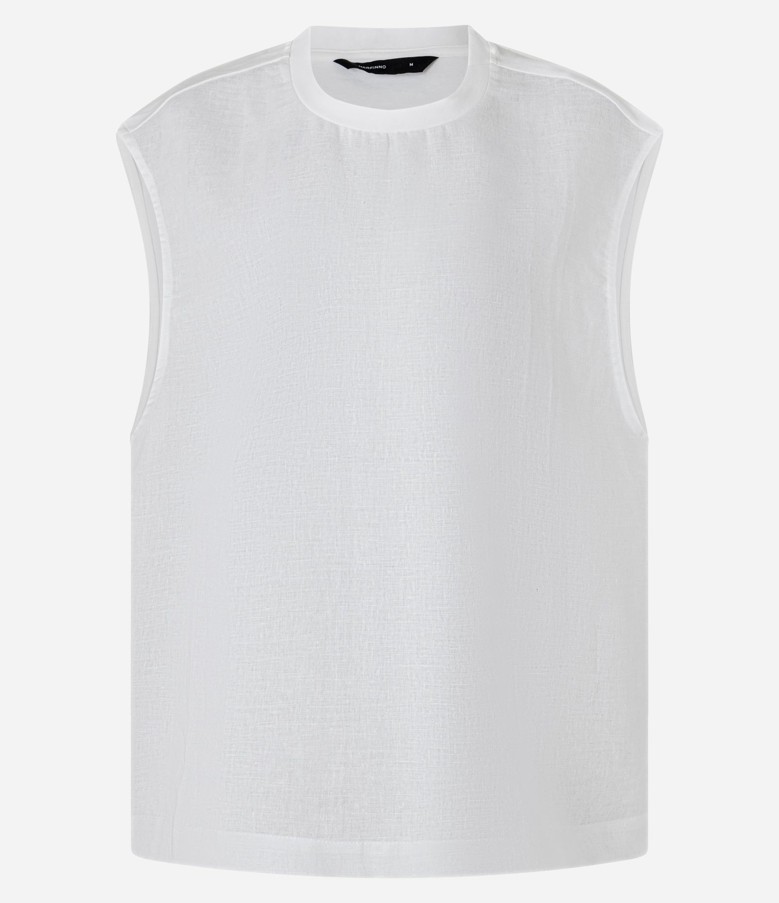 Regata com Frente em Linho e Costas em Malhão Branco 6