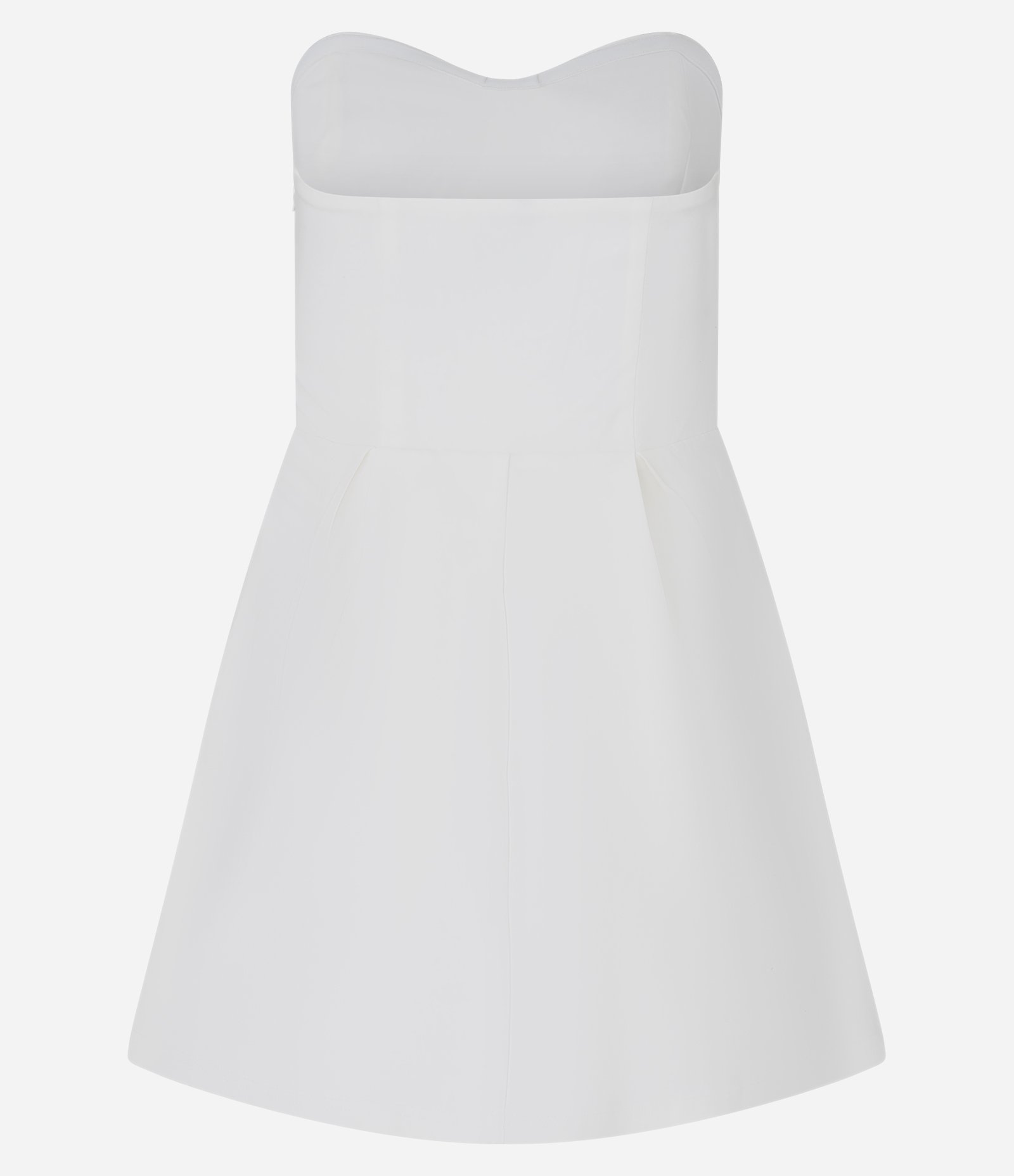 Macaquinho em Bengaline sem Alças e com Pregas Branco 7