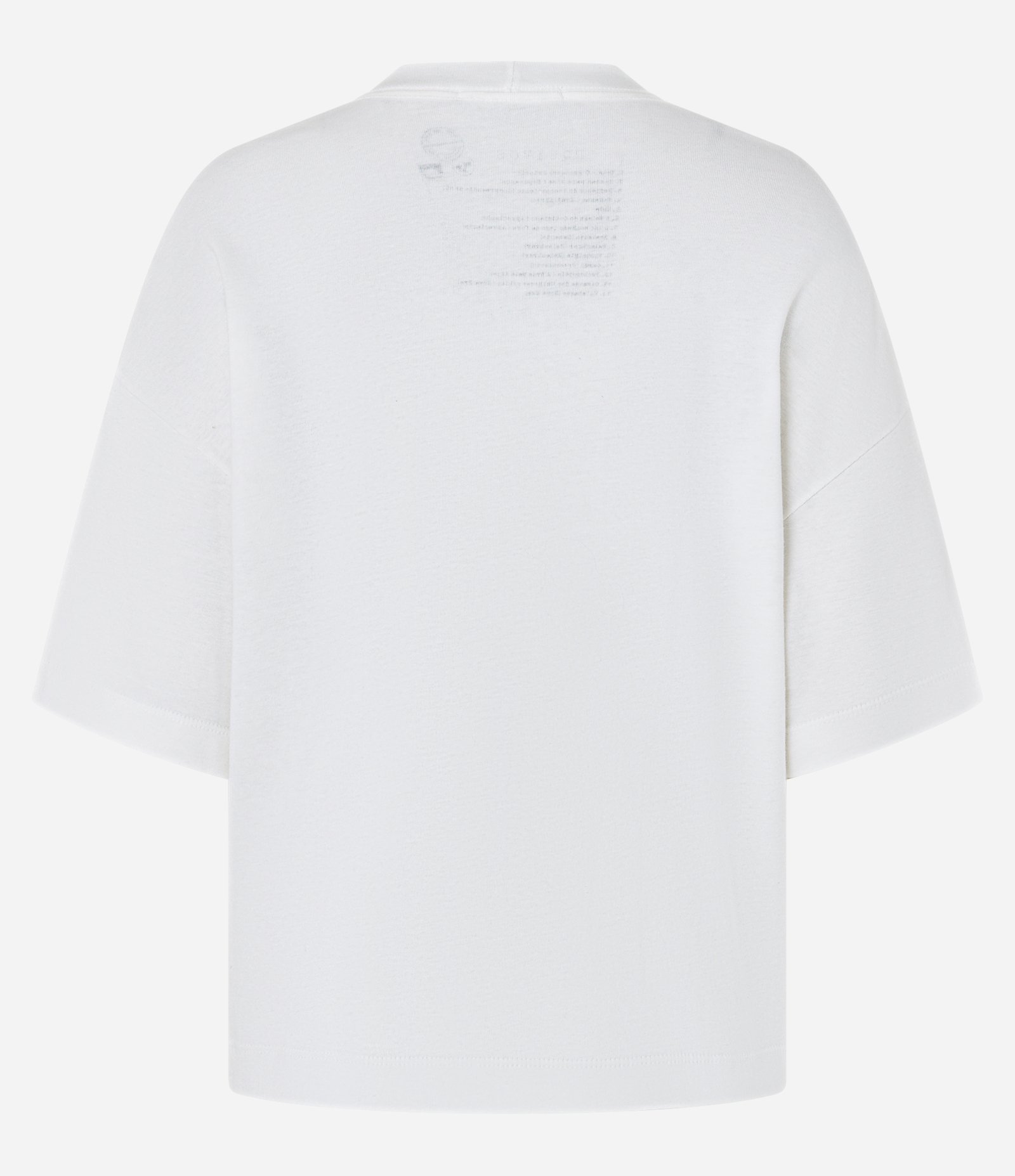Blusa em Ribana com Estampa Óculos Surrealista Branco 6