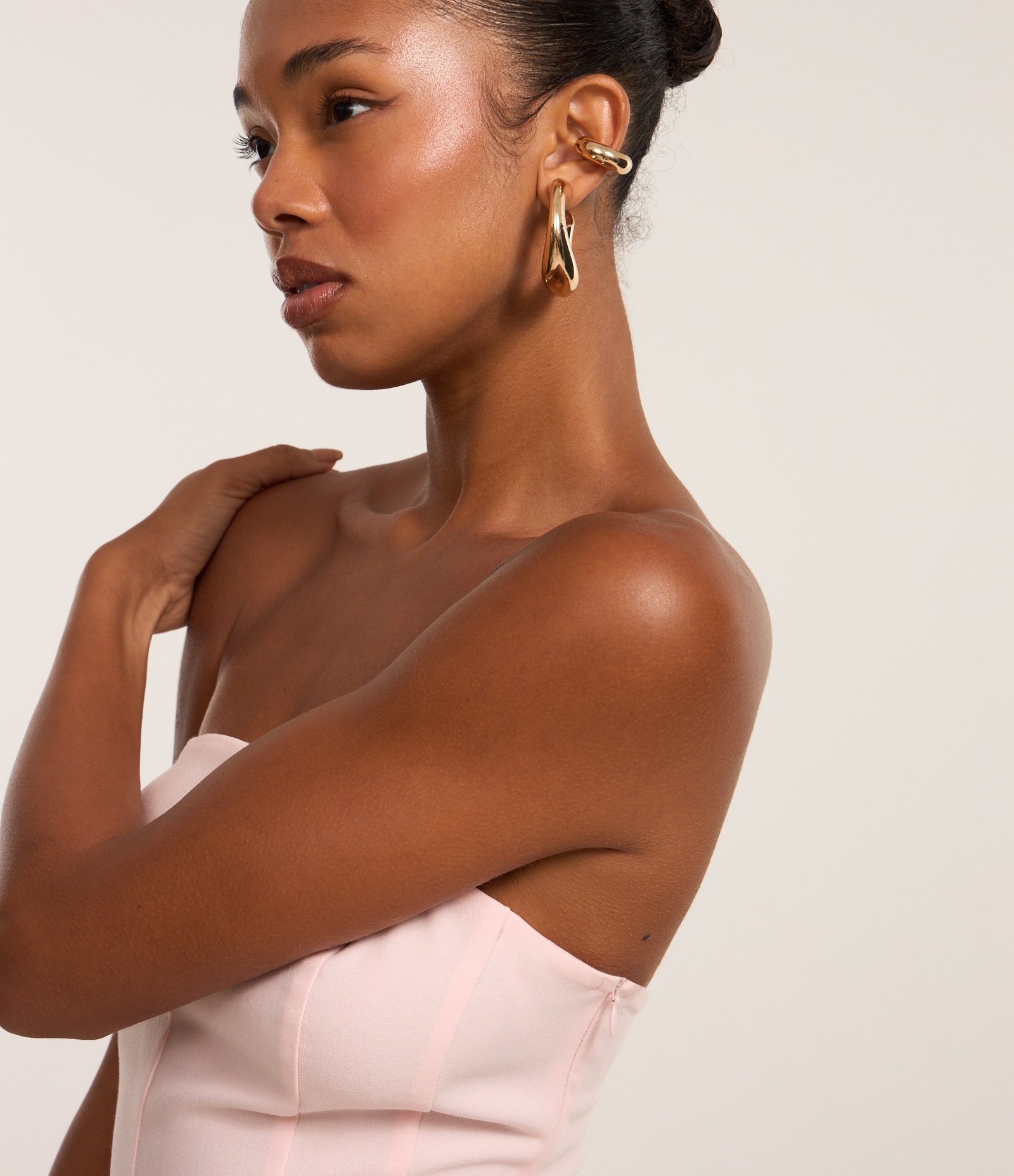 Blusa Peplum em Viscose Alfaiatada Rosa 3