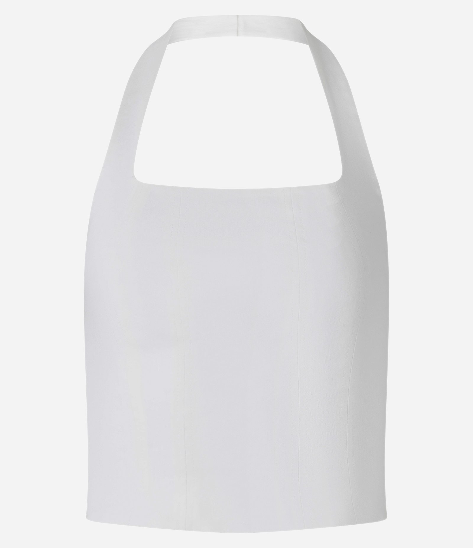 Blusa Cropped em Bengaline Frente Única Branco 6