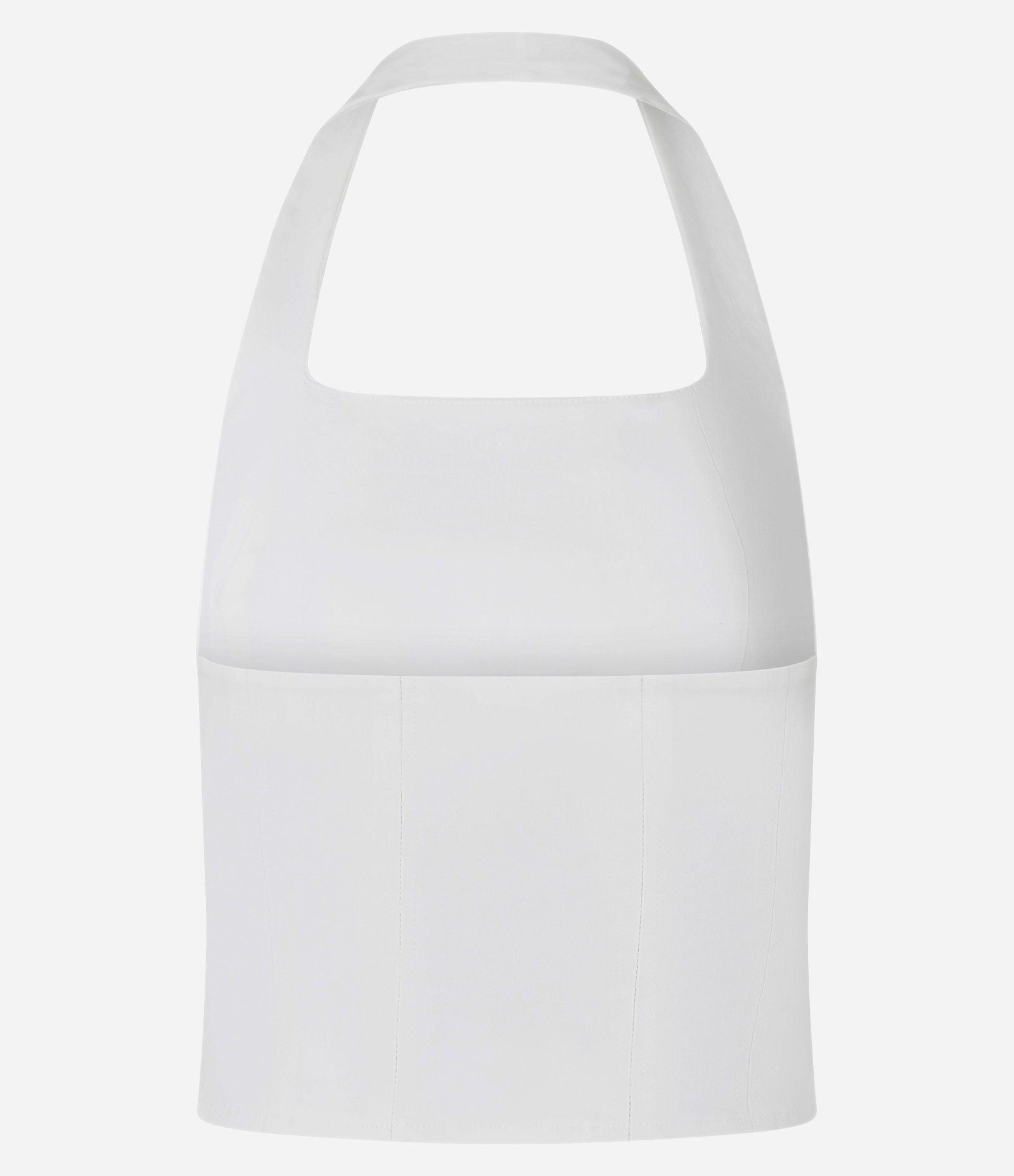 Blusa Cropped em Bengaline Frente Única Branco 7