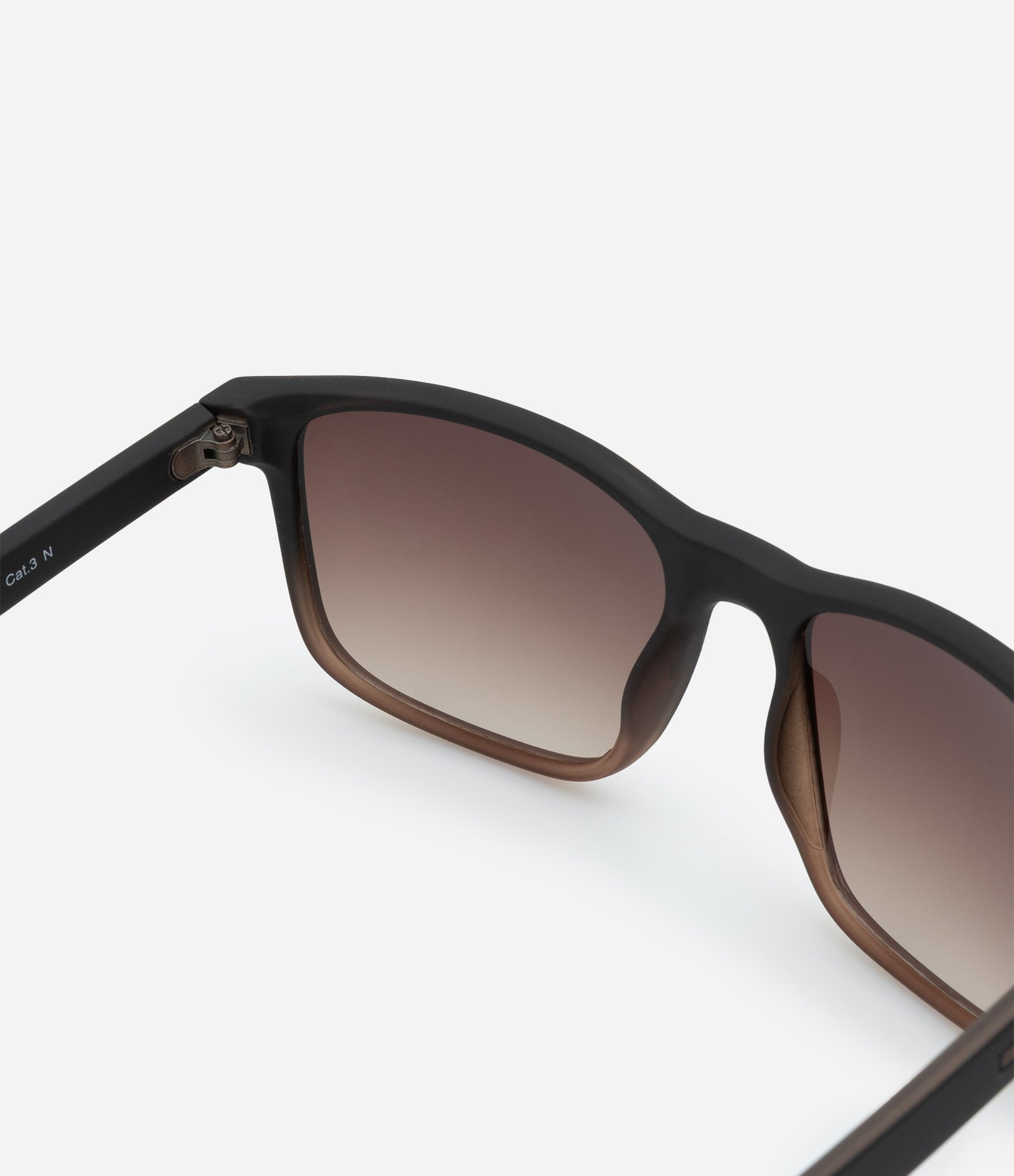 Óculos Quadrado com Lentes Degradê Marrom 3