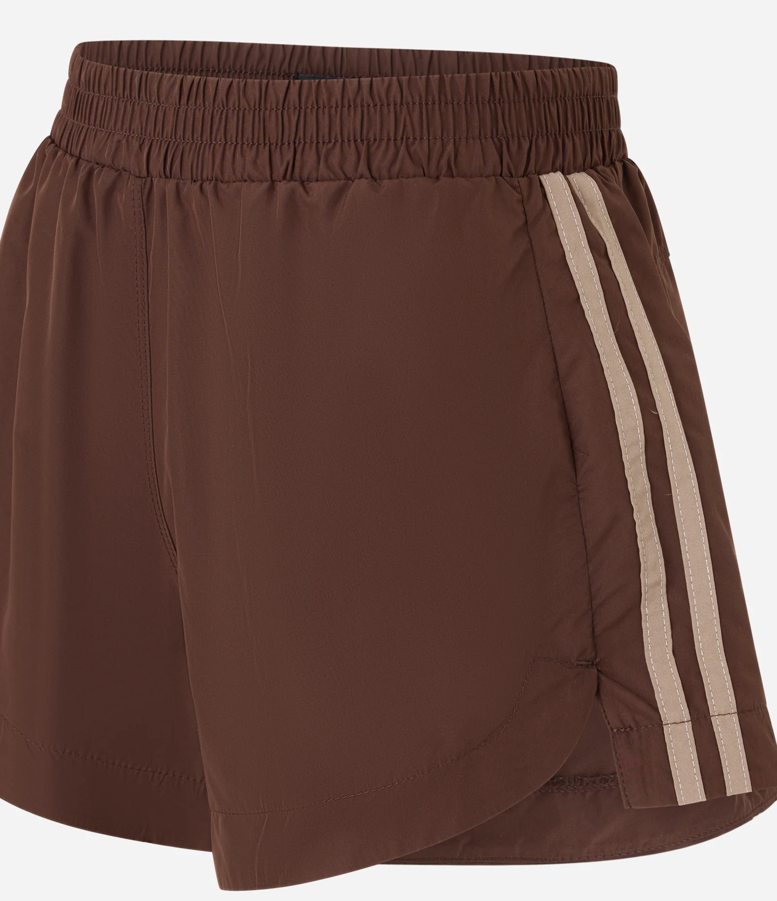 Bermuda Runner Esportiva com Listras Laterais Marrom 6