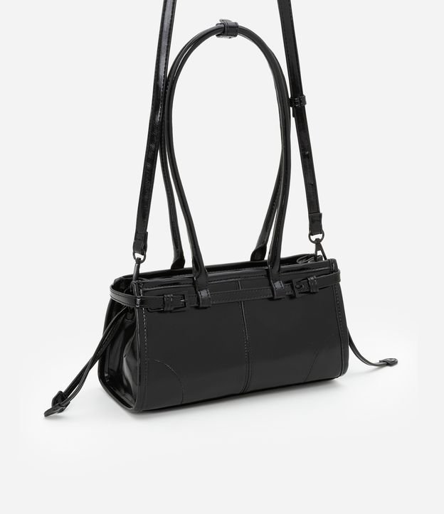 Bolsa Mini Satchel com Detalhe Cintado