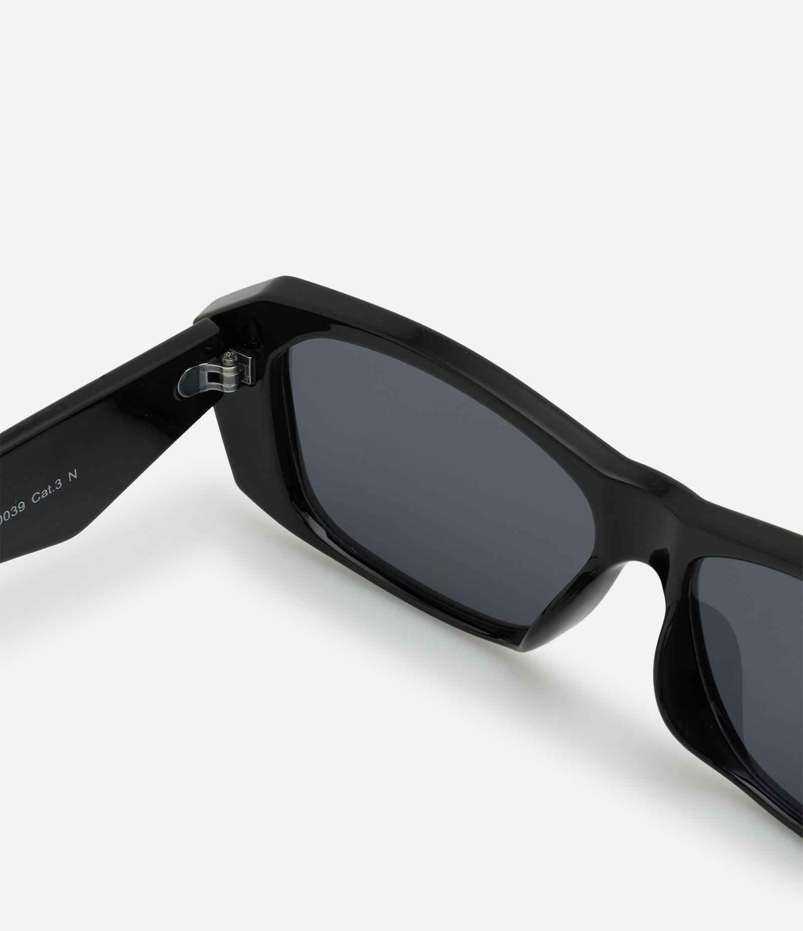 Óculos Quadrado com Hastes Largas Preto 3