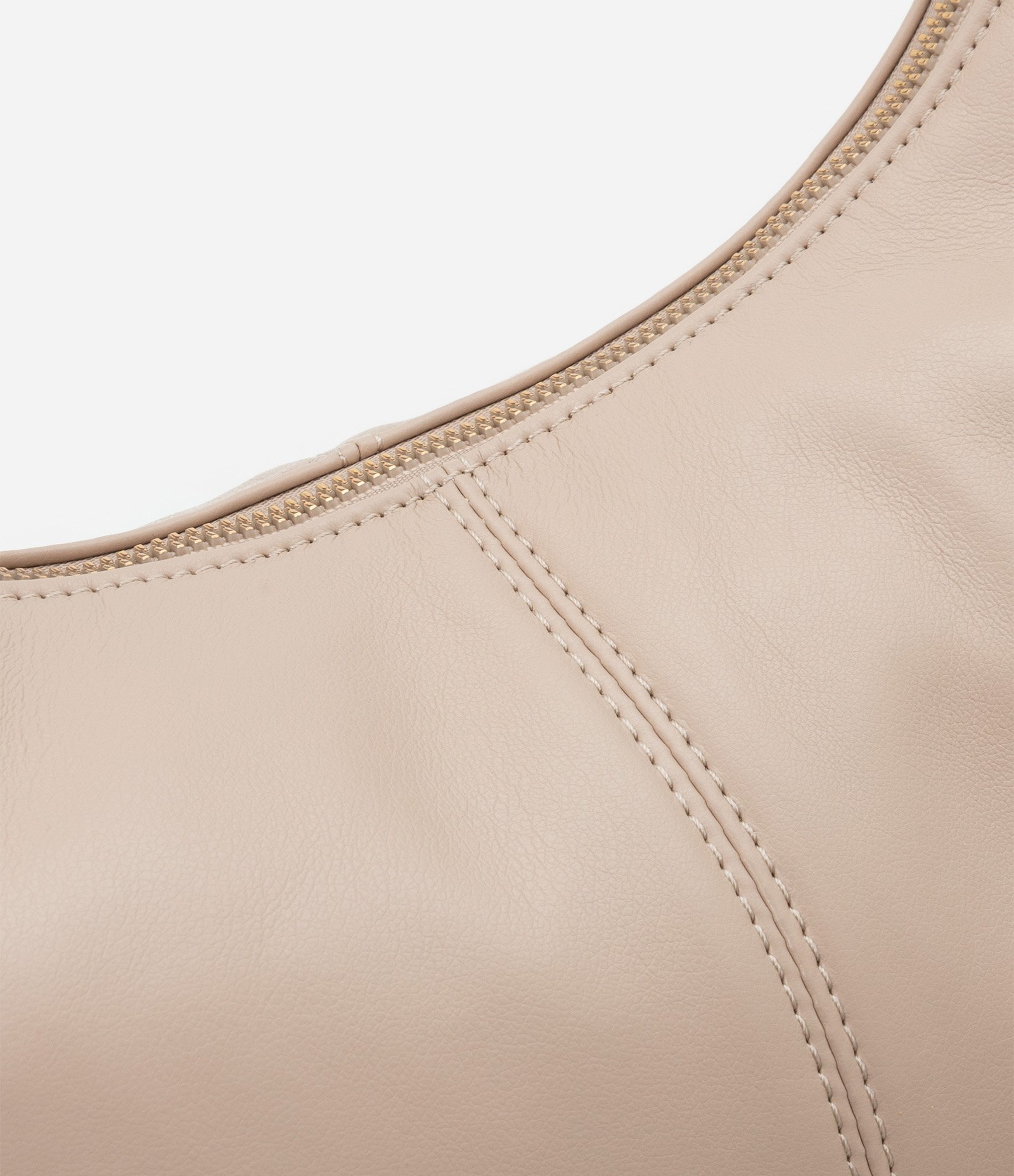 Bolsa Hobo Grande com Detalhe de Metal na Alça Boho Romântico Bege 6