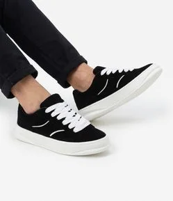 Tênis Skater em Material Sintético com Cadarço Fat Lace