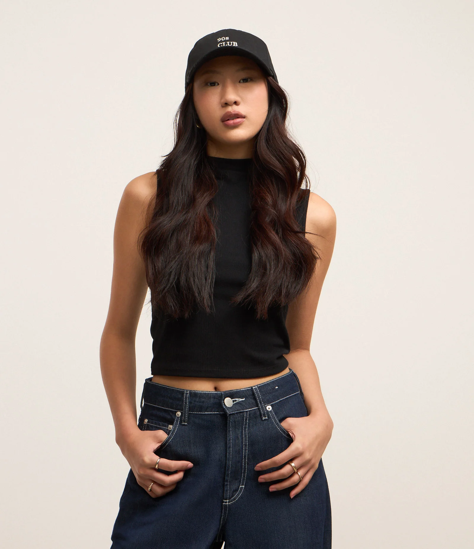 Blusa em Ribana com Golinha Alta Preto 1