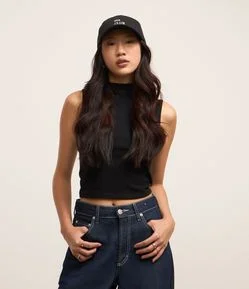 Blusa em Ribana com Golinha Alta