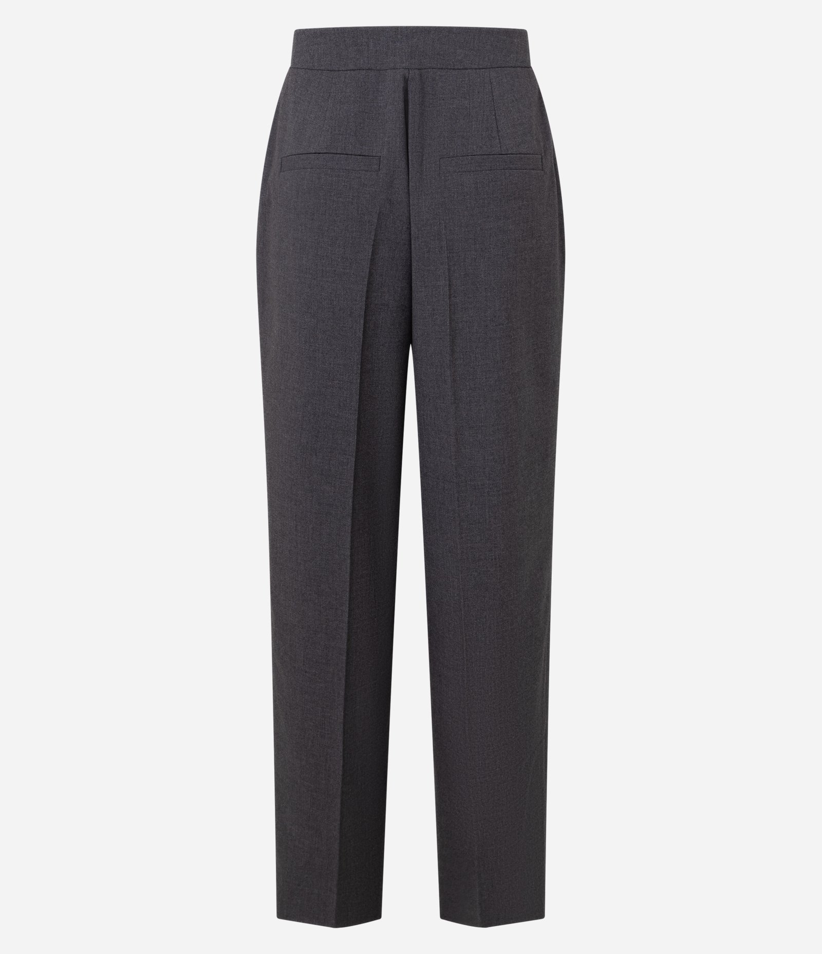 Calça Reta em Alfaiataria com Bolso Faca Cinza 5