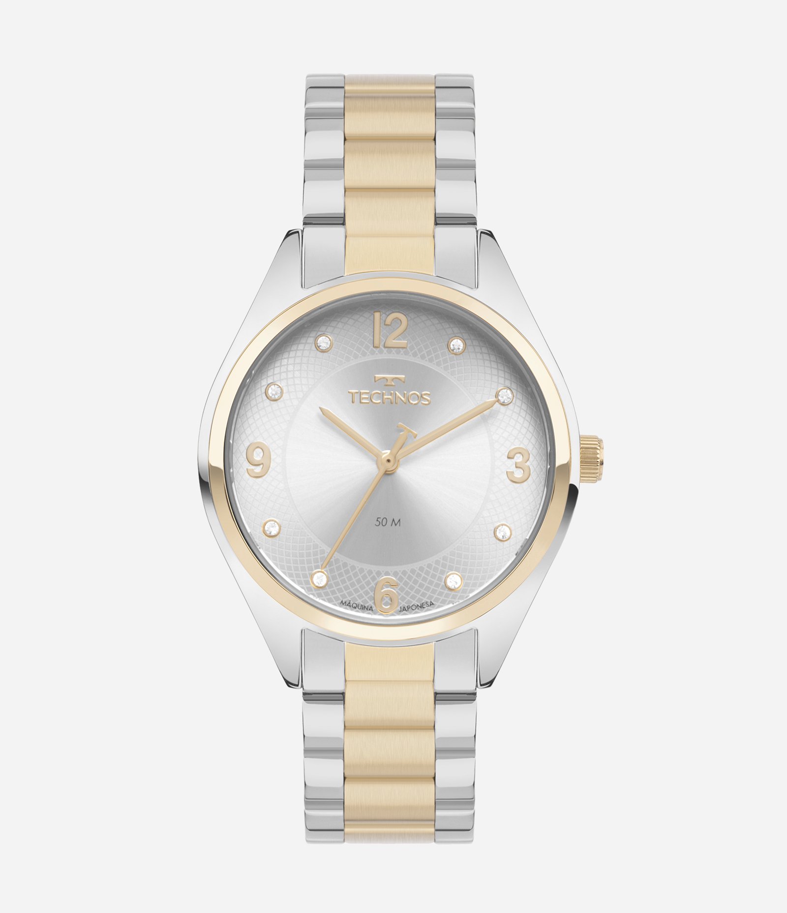 Relógio Analógico Feminino Technos Prata/Dourado 1