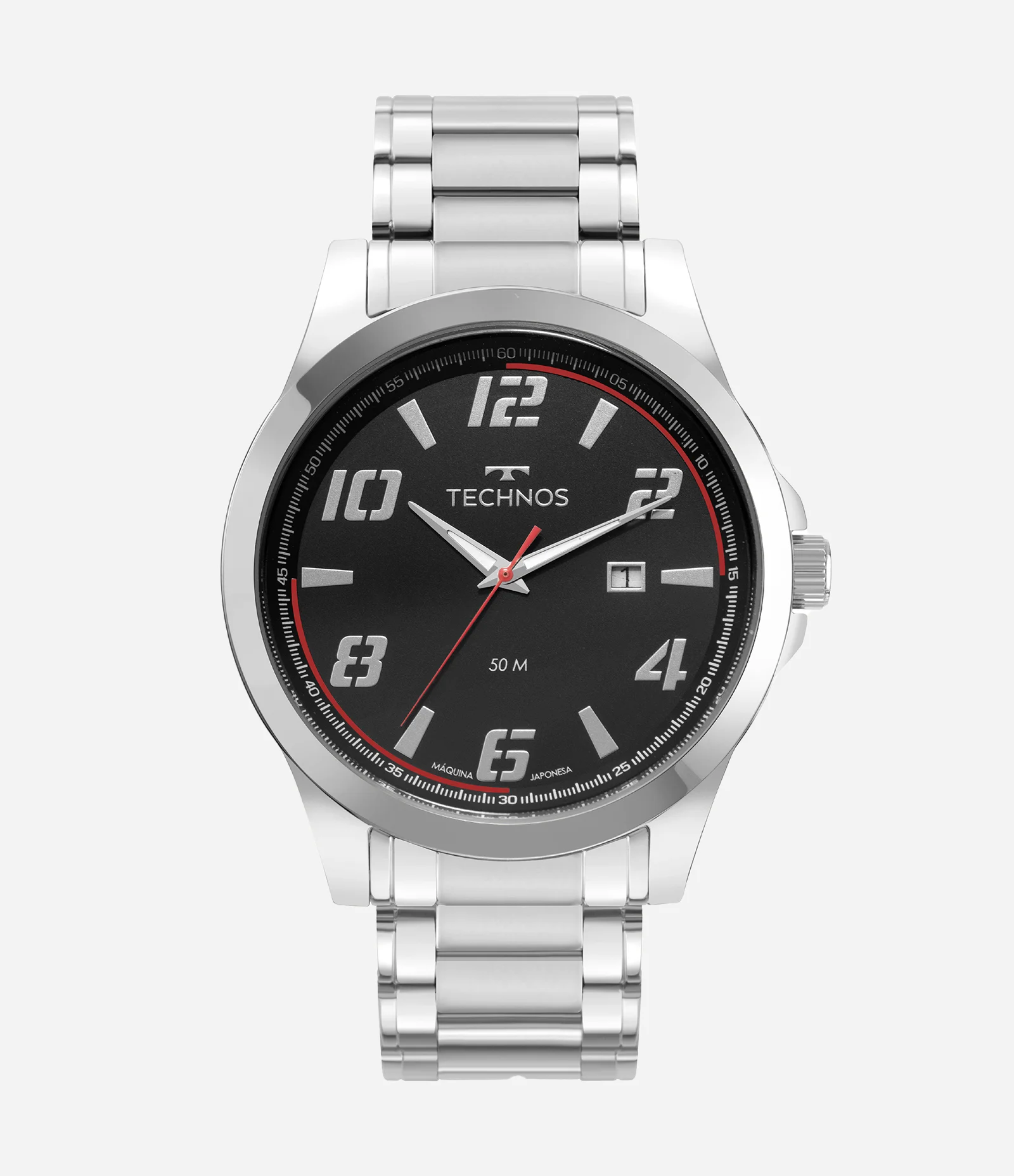 Relógio Analógico Masculino Technos Prata 1