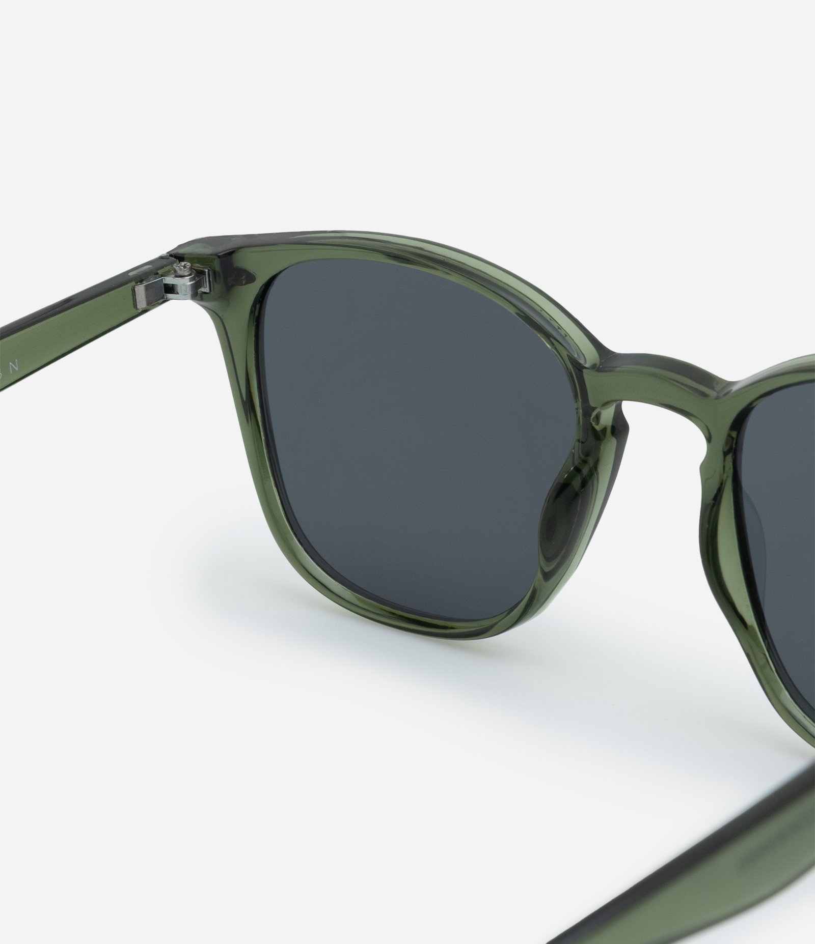 Óculos de Sol Redondo em Policarbonato Verde 3