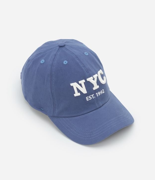 Boné em Sarja com Estampa Bordada NYC