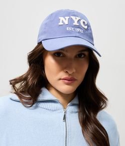 Boné em Sarja com Estampa Bordada NYC