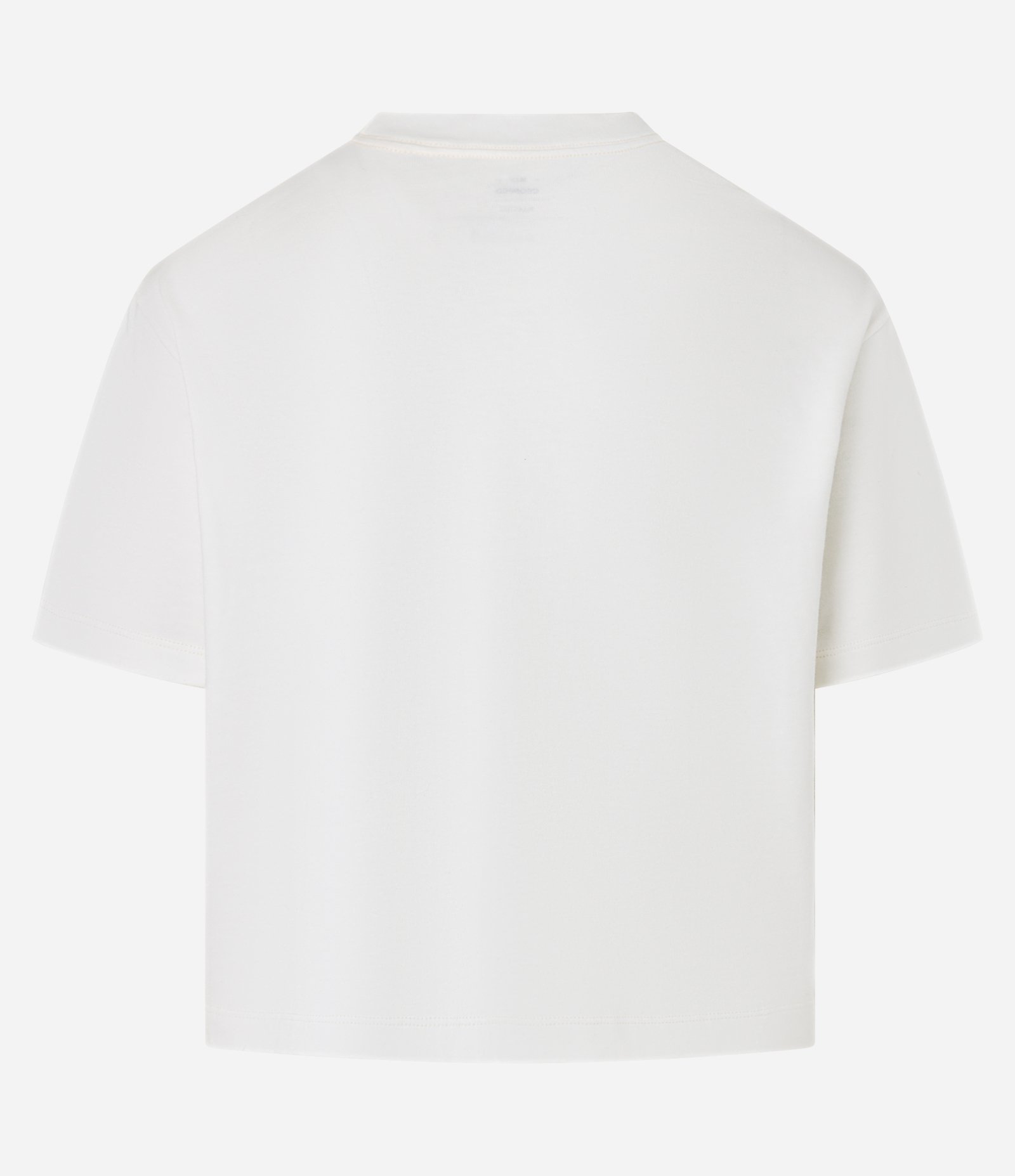Camiseta Cropped em Malhão Branco 6