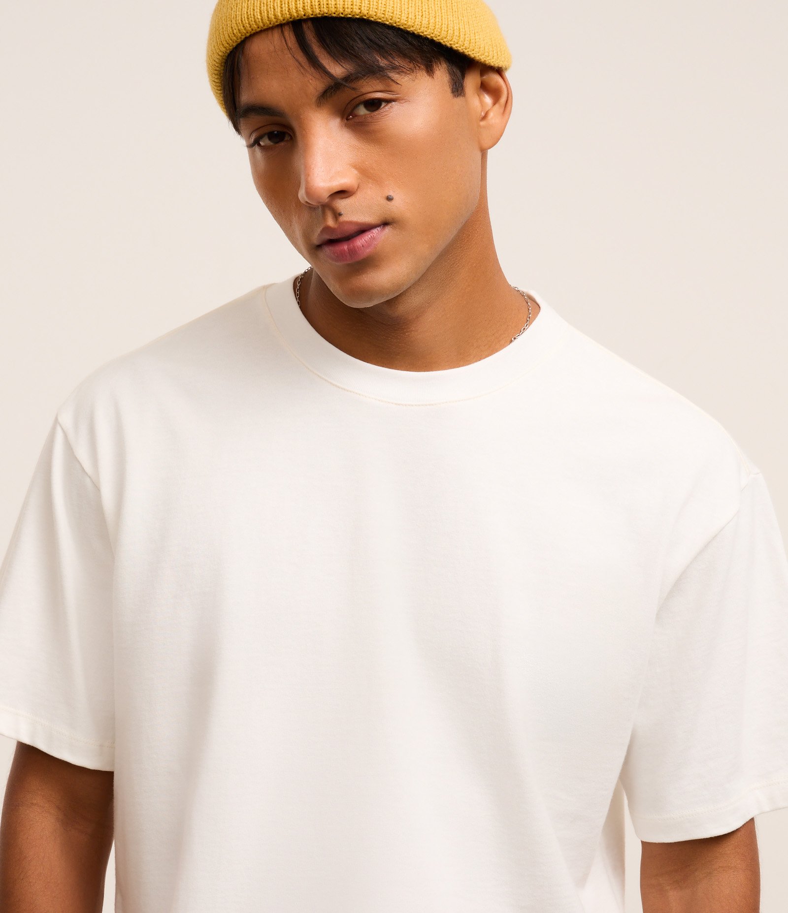 Camiseta Cropped em Malhão Branco 4