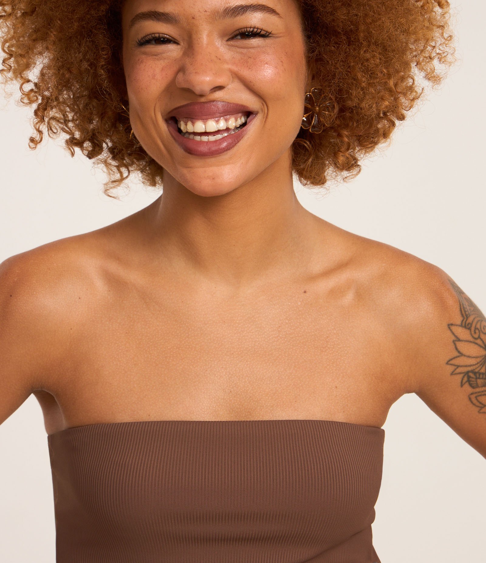 Body em Ribana Tomara que Caia Marrom 3