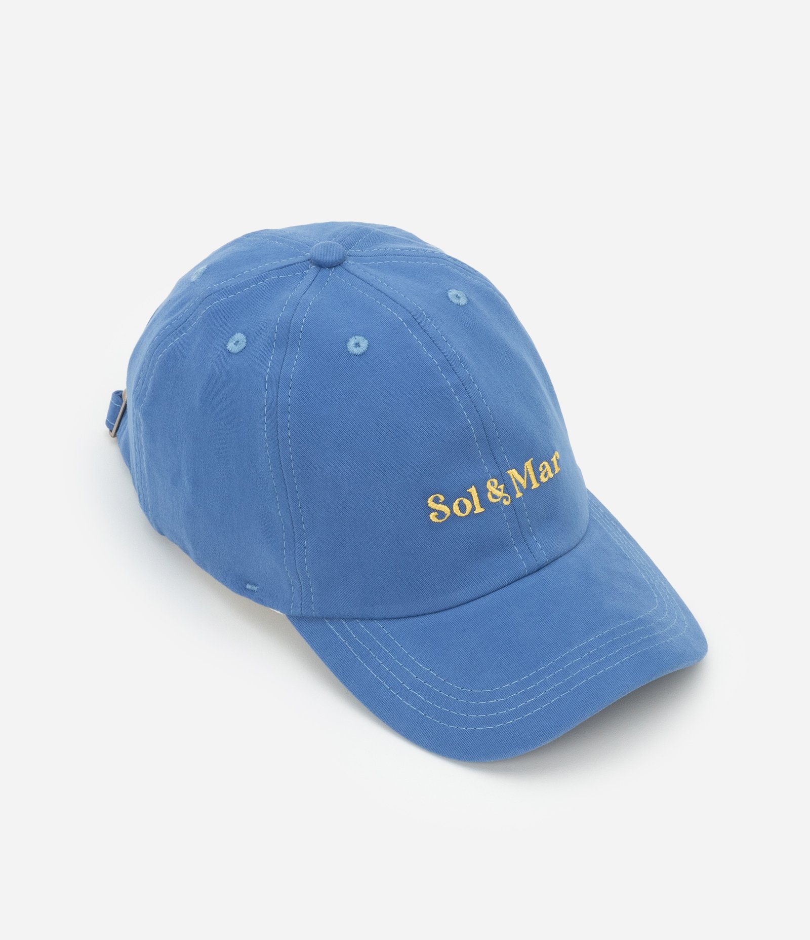 Boné Aba Curva em Sarja com Bordado Sol&Mar Azul 2